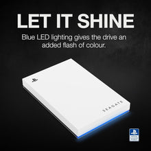 Seagate Licenced PlayStation Game Drive For PS4 & PS5 - 2TB HDD Portable USB 3.0 - White - 3