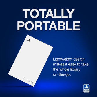 Seagate Licenced PlayStation Game Drive For PS4 & PS5 - 2TB HDD Portable USB 3.0 - White - 5
