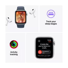 APPLE Watch SE (2023) - 44 mm Midnight Aluminium Case with Midnight Sport Band, M/L - 3
