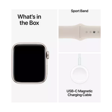 APPLE Watch SE (2023) - 40 mm Starlight Aluminium Case with Starlight Sports Band, S/M - 6