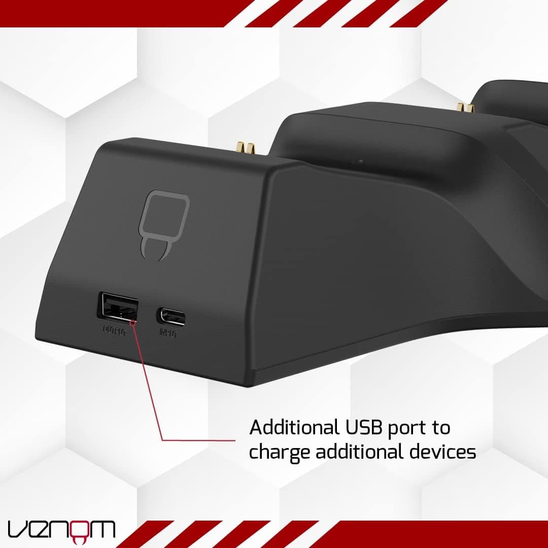 VENOM Xbox Series X/S & One Twin Docking Station - Black - 5