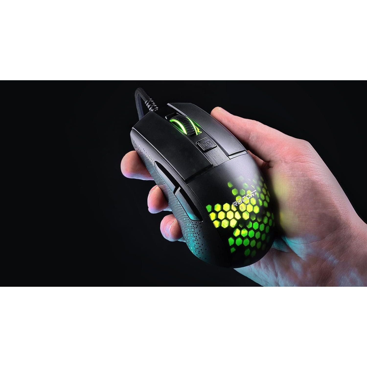 Roccat Burst Pro - Extreme Lightweight Optical Pro Gaming Mouse (high precision, optical Owl-Eye sensor (100 to 16,000 dpi), RGB AIMO LED lighting - 4