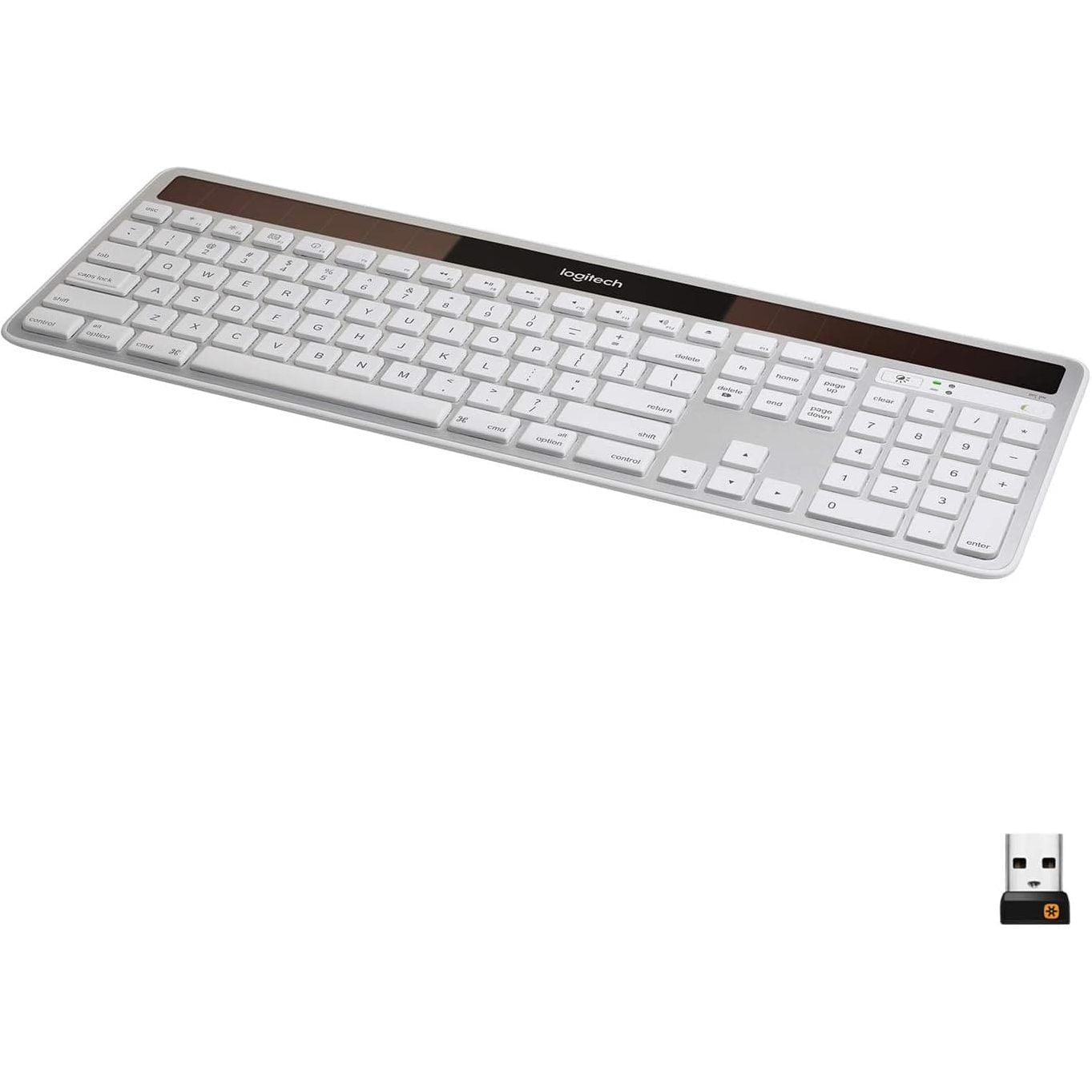 Logitech Wireless Solar K750 FOR MAC Radio Transfer, PC/Mac, Keyboard - Silver - 1