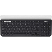 Logitech K780 Multi-Device Wireless Keyboard for Windows, Apple android or Chrome, Wireless 2.4GHz and Bluetooth, Quiet, PC/Mac/Laptop/Smartphone/Tablet - Dark Grey/White - 1