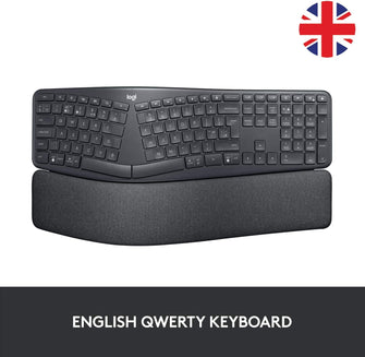 Logitech ERGO K860 Wireless Ergonomic Keyboard - Split Keyboard Layout, Wrist Rest, Natural Typing, Stain-Resistant Fabric - 2