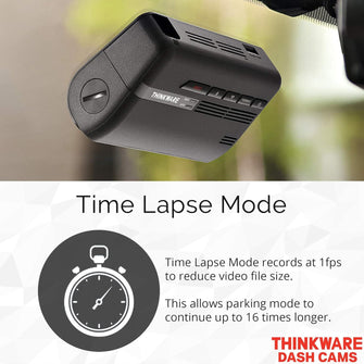 Thinkware F770 Dash Cam Full HD 1080p Front Car Camera Dashcam - Super Night Vision, Includes 16GB SD Card & Hardwire lead for Battery Safe Parking Mode Install - Android/iOS App - 6