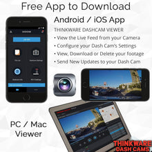 Thinkware F770 Dash Cam Full HD 1080p Front Car Camera Dashcam - Super Night Vision, Includes 16GB SD Card & Hardwire lead for Battery Safe Parking Mode Install - Android/iOS App - 4