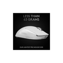 Logitech G PRO X SUPERLIGHT Wireless Gaming Mouse, HERO 25K Sensor, Ultra-light with 63g, 5 Programmable Buttons, 70 hours Battery Life, Zero Additive PTFE Feet, PC/Mac - White - 3