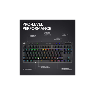 Logitech PRO X TKL Wireless Gaming Keyboard [Black] - 5