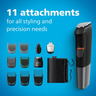 Philips 11-in-1 All-In-One Trimmer, Series 5000 Grooming Kit for Beard, UK 3-Pin Plug - MG5730/33 - 4