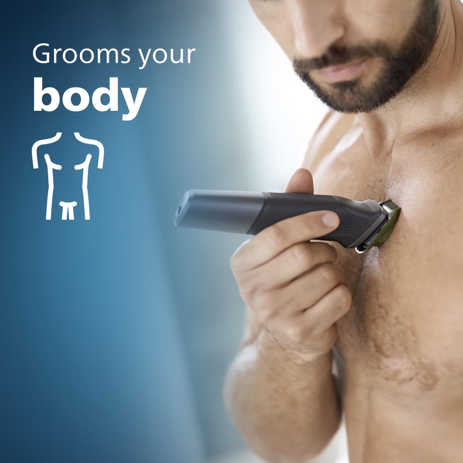 Philips 11-in-1 All-In-One Trimmer, Series 5000 Grooming Kit for Beard, UK 3-Pin Plug - MG5730/33 - 8