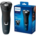 Philips Series 1000 Dry Men's Electric Shaver with PowerCut Blades, Blue Malibu - 1