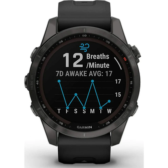 GARMIN Fenix 7S Sapphire Solar HRM With GPS Multisport Watch - Grey - 2