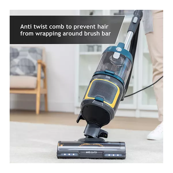 Hoover Upright Vacuum Cleaner, HL5 with Anti-Twist, Portable with Push & Lift, LED Lights, Lightweight, Pet Tool, Blue [HL500PT] - 4
