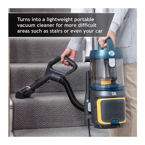 Hoover Upright Vacuum Cleaner, HL5 with Anti-Twist, Portable with Push & Lift, LED Lights, Lightweight, Pet Tool, Blue [HL500PT] - 5