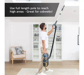 Hoover Upright Vacuum Cleaner, HL5 with Anti-Twist, Portable with Push & Lift, LED Lights, Lightweight, Pet Tool, Blue [HL500PT] - 9
