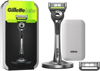 Gillette Labs With Exfoliating Bar Men's Razor - with Travel Case - 1