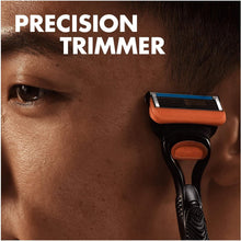 Gillette Fusion5 Men's Razor + 11 Razor Blade Refills with Precision Trimmer, 5 Anti-Friction Razor Blades - 6