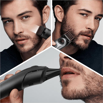Braun Beard Trimmer Series 5 & Hair Clippers with Gillette Fusion5 ProGlide Razor, 39 Length Settings, UK 2 Pin Plug, BT5260, Black/Silver - 4