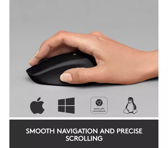 Logitech M330 SILENT PLUS Wireless Mouse, 2.4GHz with USB Nano Receiver - 1