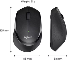 Logitech M330 SILENT PLUS Wireless Mouse, 2.4GHz with USB Nano Receiver - 2