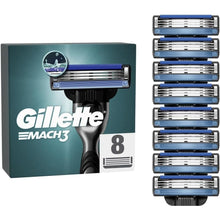 Gillette Mach3 Razor Blades Men, Pack of 8 Razor Blade Refills, Upgraded Lubrastrip for an Enhanced Glide - 1