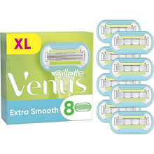 Gillette Venus Extra Smooth Razor Blades Women, Pack of 8 Razor Blade Refills, Lubrastrip with A Touch of Avocado Oils - 1