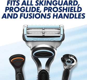 Gillette SkinGuard Sensitive Razor Blades Men, Pack of 8 Razor Blade Refills with Precision Trimmer - 6