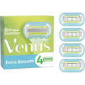 Gillette Venus Extra Smooth Razor Blades Women, Pack of 4 Razor Blade Refills, Lubrastrip with A Touch of Avocade Oils - 1