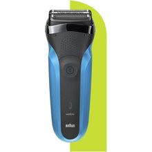 Braun Series 3 Men's 3-in-1 Electric Shaver, Beard Trimmer with 5 Comb Attachments, Rechargeable and Wireless Electric Shaver, 30 Minutes Runtime, Wet & Dry, 310BT, Black/Blue - 2