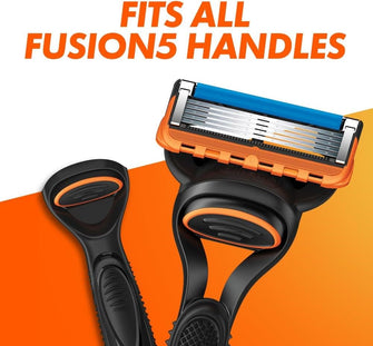 Gillette Fusion5 Razor Blades Men, Pack of 11 Razor Blade Refills with Precision Trimmer, 5 Anti-Friction Razor Blades - 4