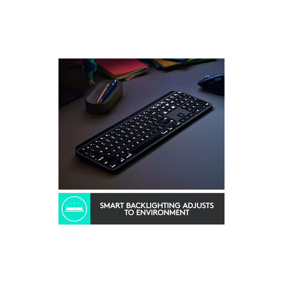 Logitech YR0073 MX Keys Advanced Wireless Illuminated Keyboard for