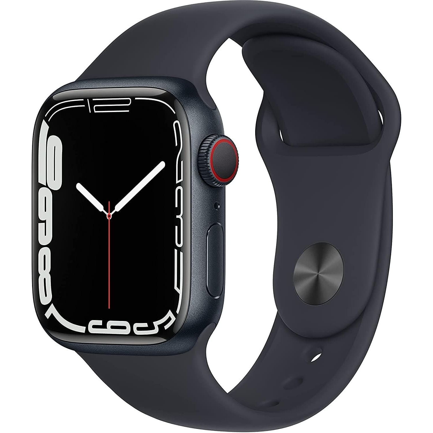 Buy Apple,Apple Watch Series 7 Cellular 41mm - Midnight/Sport Band - Gadcet.com | UK | London | Scotland | Wales| Ireland | Near Me | Cheap | Pay In 3 | Watches