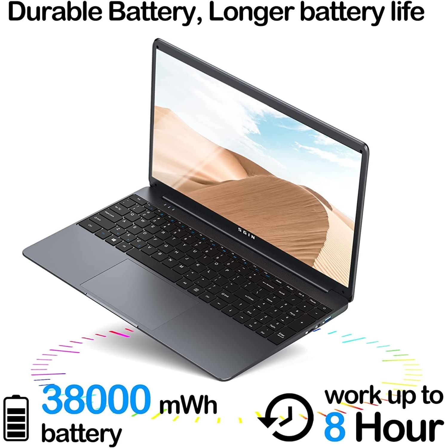 SGIN,SGIN Laptop 15.6-inch 12GB DDR4 512GB ROM SSD, Windows 11, Up to 2.8Ghz, Intel Celeron N4500, Full HD 1920x1080 IPS Display with Laptop Computer - Gadcet.com