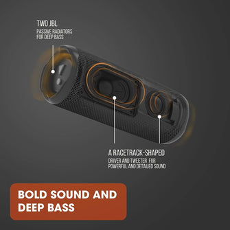 Buy JBL,JBL Flip 6 Portable Bluetooth Speaker with 2-way speaker system and powerful JBL Original Pro Sound, up to 12 hours of playtime, in black - Gadcet.com | UK | London | Scotland | Wales| Ireland | Near Me | Cheap | Pay In 3 | Speakers