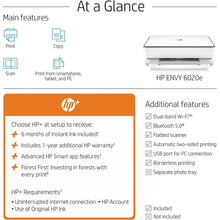 HP,HP Envy 6020e All in One Colour Printer with 6 months of Instant Ink included with HP+, White - Gadcet.com