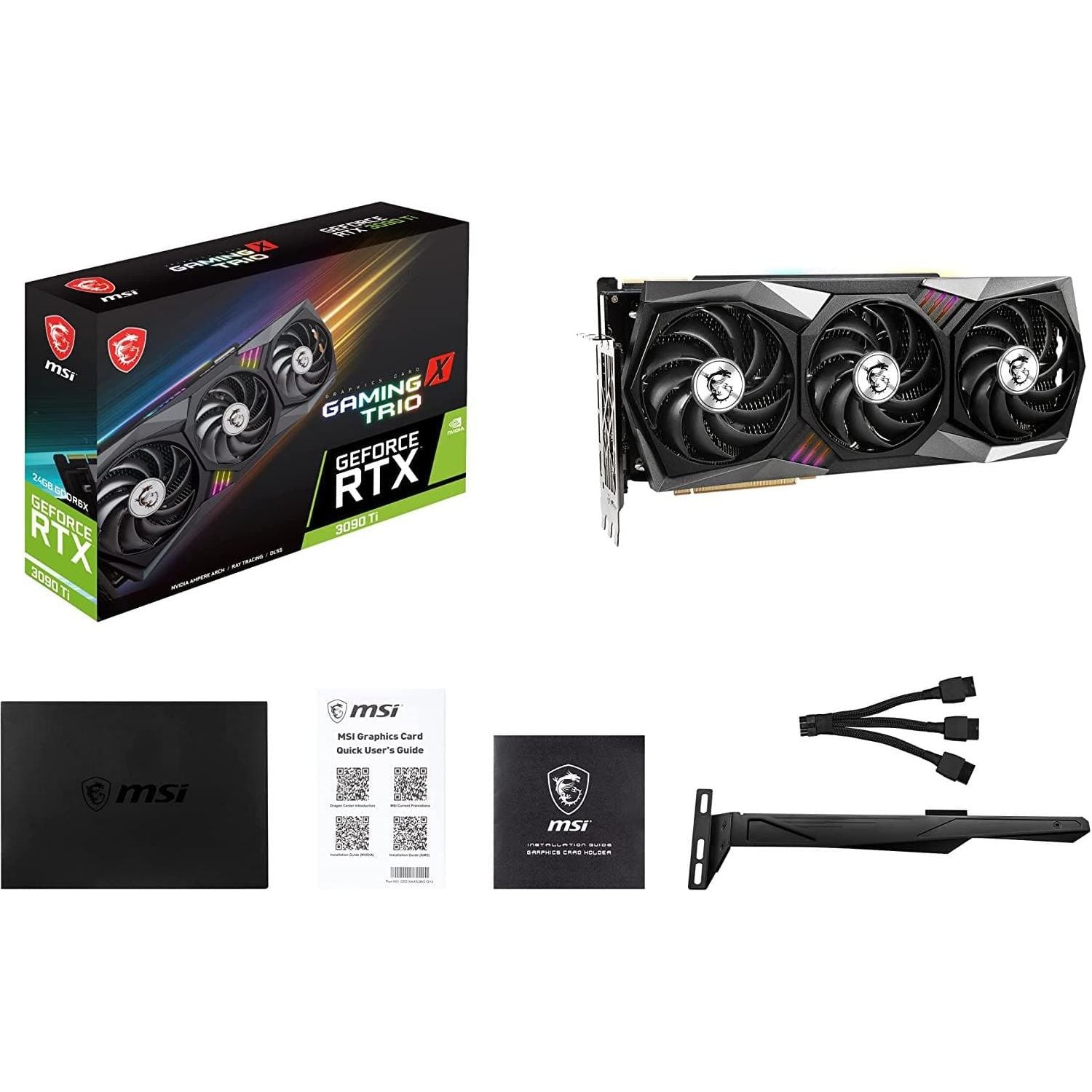 Buy MSI,MSI GeForce RTX 3090 Ti GAMING TRIO 24G Gaming Graphics Card - 24GB GDDR6X, 1860 MHz, PCI Express Gen 4, 384-bit, 3x DP v 1.4a, HDMI 2.1 (Supports 4K & 8K HDR) - Gadcet.com | UK | London | Scotland | Wales| Ireland | Near Me | Cheap | Pay In 3 | Desktop Computers