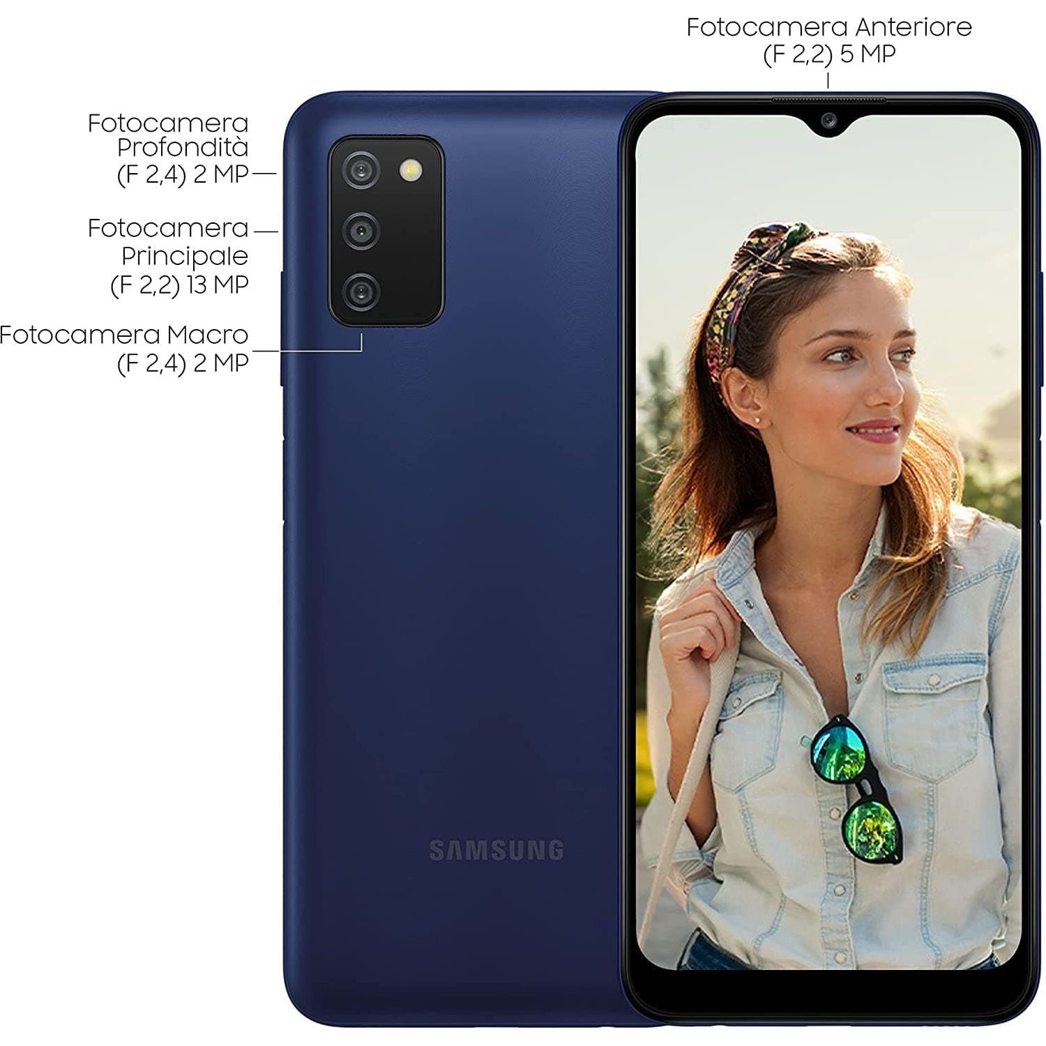 Samsung Galaxy A03s Dual Sim 32 GB (International Model) - Blue - Unlocked