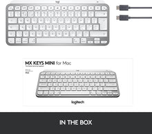 Logitech,Logitech MX Keys Mini for Mac Minimalist Wireless Keyboard, Compact, Bluetooth, Backlit Keys, USB-C, Tactile Typing, Compatible with MacBook Pro,Macbook Air,iMac,iPad - Gadcet.com