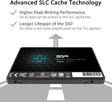 Silicon Power-512GB SSD 3D NAND A55 SLC Cache Performance Boost SATA III 2.5" 7mm (0.28") Internal Solid State Drive