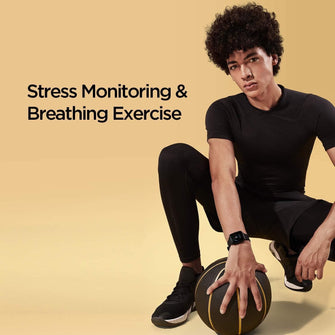 Buy Amazfit,Amazfit Bip U Smartwatch Fitness Tracker with Heart Rate, Sleep, Stress, SpO2 Monitor, 1.43" Color Touch Screen, 5 ATM Waterproof, 60+ Sports Modes, 9 Day Battery Life, Black - Gadcet.com | UK | London | Scotland | Wales| Ireland | Near Me | Cheap | Pay In 3 | Watches
