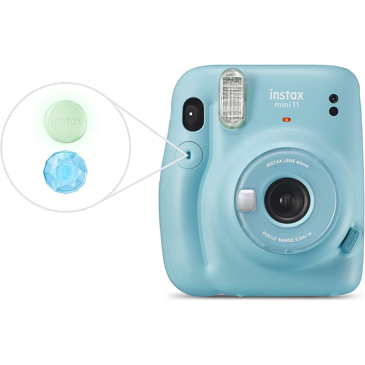 Buy FUJIFILM,Fujifilm Instax Mini 11 Instant Film Camera - Sky Blue - Gadcet.com | UK | London | Scotland | Wales| Ireland | Near Me | Cheap | Pay In 3 | 