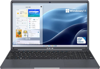 SGIN,SGIN Laptop 15.6-inch 12GB DDR4 512GB ROM SSD, Windows 11, Up to 2.8Ghz, Intel Celeron N4500, Full HD 1920x1080 IPS Display with Laptop Computer - Gadcet.com