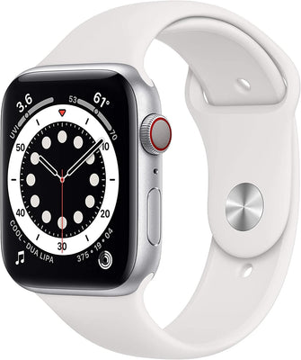 Apple Watch Series 6 44mm (GPS + Cellular) - Silver Aluminium Case - Gadcet.com