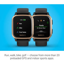 Buy Garmin,Garmin Venu Sq Music Amazon Exclusive GPS Smartwatch with All-day Health Monitoring and Fitness Features, Built-in Sports Apps and More, Black with Rose Gold Bezel - Gadcet.com | UK | London | Scotland | Wales| Ireland | Near Me | Cheap | Pay In 3 | Watches