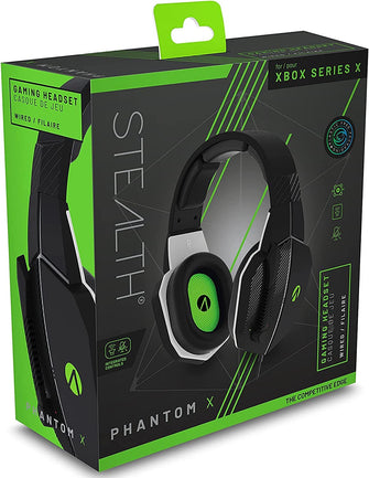 Stealth Phantom X Premium Stereo Gaming Headset - Black and Green