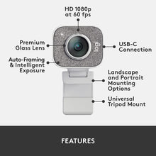 Buy Logitech,Logitech StreamCam – Live Streaming Webcam for Youtube and Twitch, Full 1080p HD 60fps, USB-C Connection, AI-enabled Facial Tracking, Auto Focus, Vertical Video - OFF WHITE - Gadcet.com | UK | London | Scotland | Wales| Ireland | Near Me | Cheap | Pay In 3 | 
