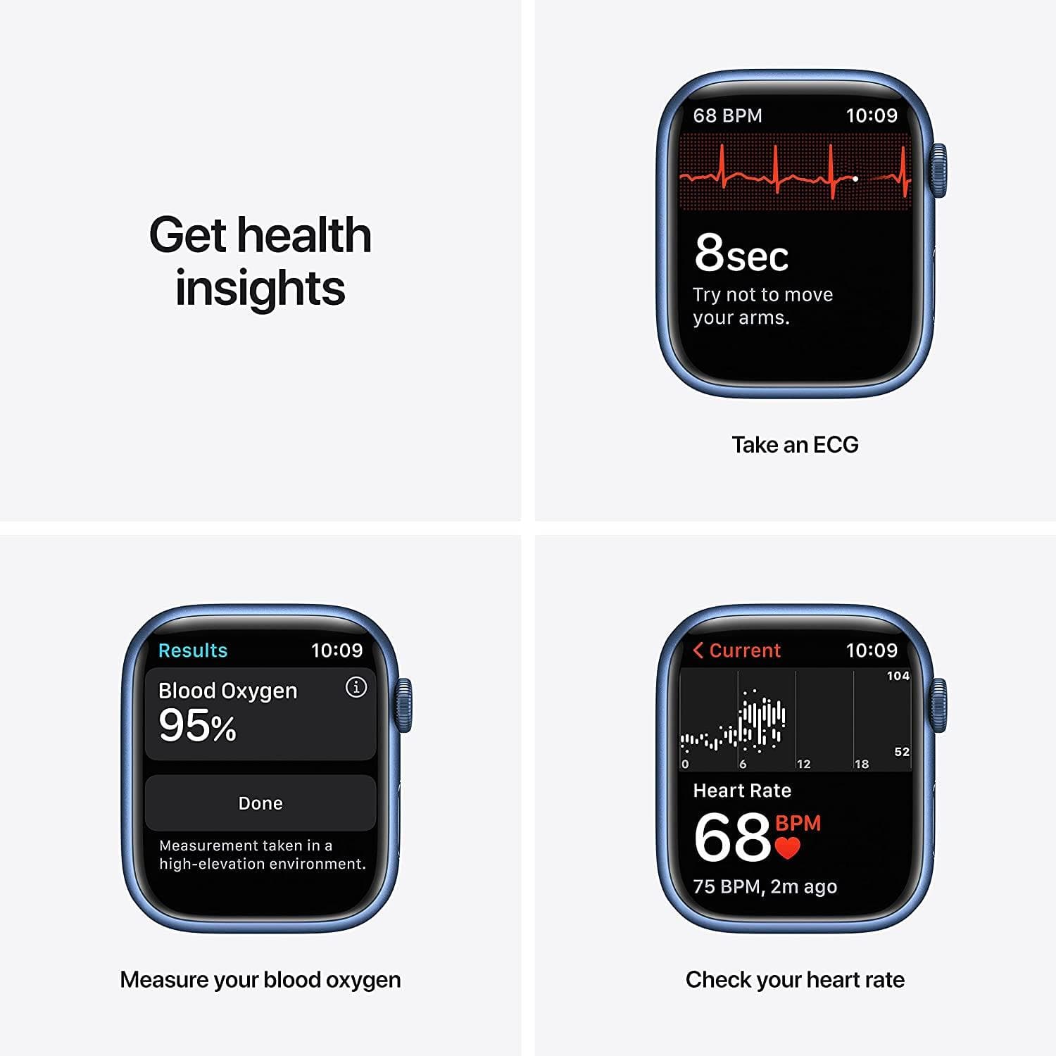 Buy Apple,Apple Watch Series 7 (GPS + Cellular, 45mm) - Blue Aluminium Case with Abyss Blue Sport Band - Regular - Gadcet.com | UK | London | Scotland | Wales| Ireland | Near Me | Cheap | Pay In 3 | Watches