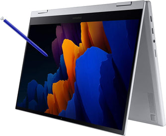 Buy Samsung,Samsung Galaxy Book Flex2 5G 13.3" Intel Core i7-1165G7, 8GB, 512GB, Touchscreen Laptop - Royal Silver - Gadcet.com | UK | London | Scotland | Wales| Ireland | Near Me | Cheap | Pay In 3 | Laptops