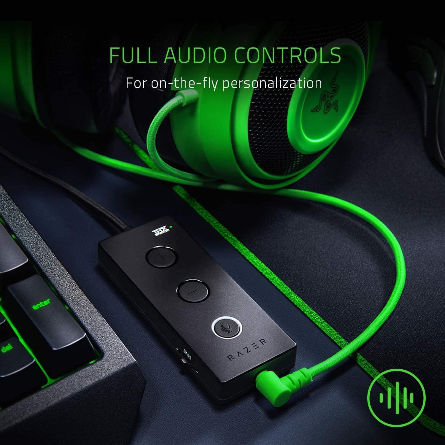 Buy Razer,Razer Kraken Tournament Edition -Wired Gaming Headset with USB Audio Controller - Green - Gadcet.com | UK | London | Scotland | Wales| Ireland | Near Me | Cheap | Pay In 3 | Headphones